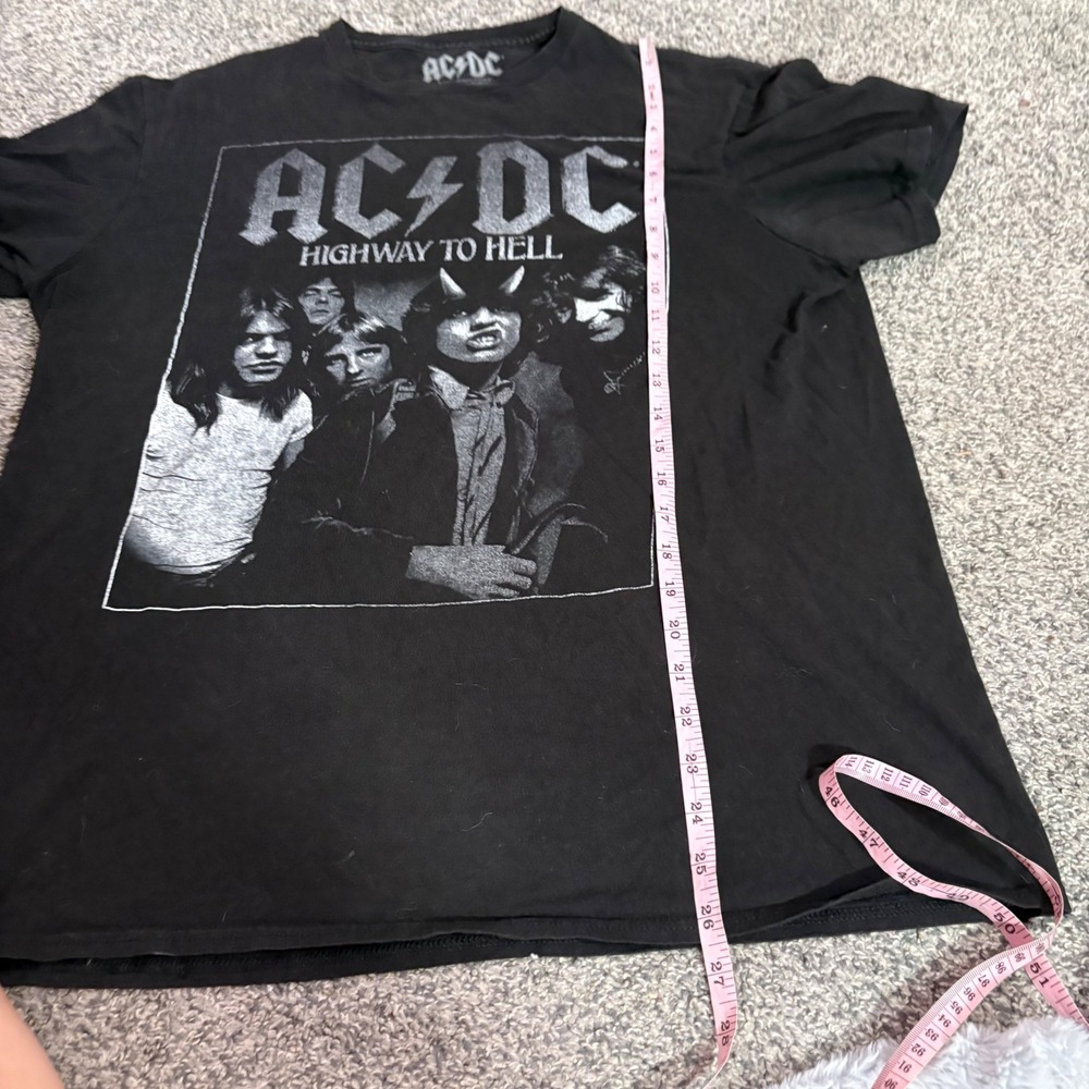 AC/DC Highway to Hell Black Graphic Band Tee Shirt Licensed Size L - Picture 7 of 8